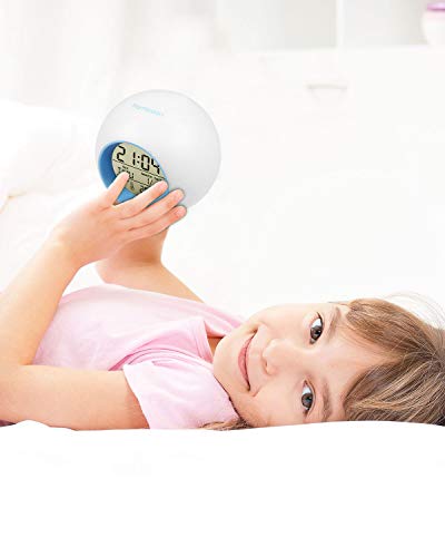 HAMSWAN Despertadores, [Regalos] Reloi Alarma, Clock, Despertadores Cambiado Entre 7 Colores con 8 Tonos, Tempreatura para Padres Estudios y Niños ect.