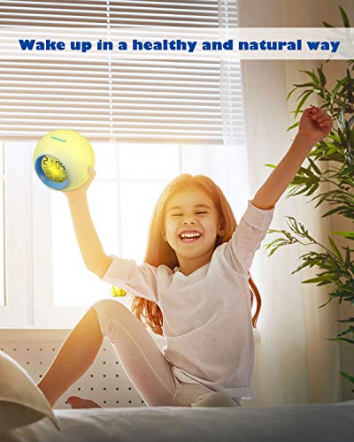 HAMSWAN Despertadores, [Regalos] Reloi Alarma, Clock, Despertadores Cambiado Entre 7 Colores con 8 Tonos, Tempreatura para Padres Estudios y Niños ect.