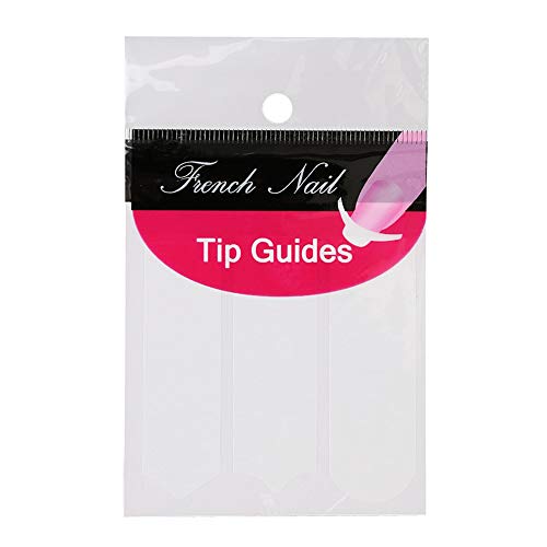 Haobase - 10 hojas de pegatinas para manicura francesa