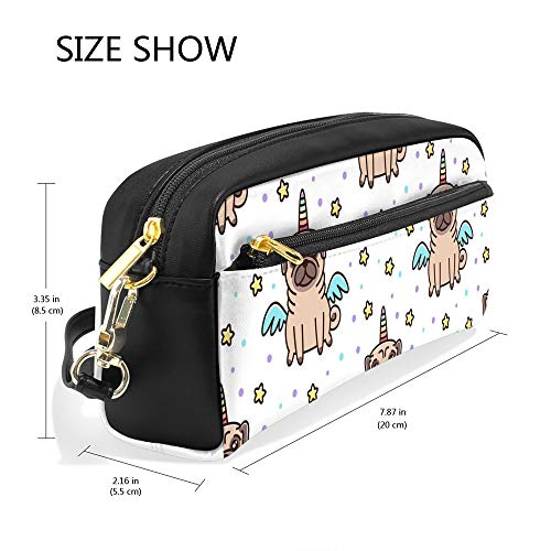 HaoXiang - Estuche para lápices, diseño de perro de raza de carlino