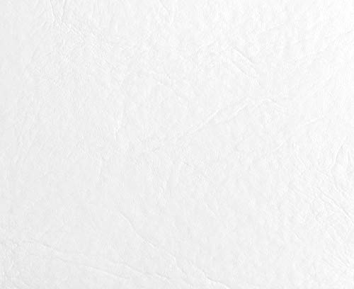 HAPPERS 1 Metro de Polipiel para tapizar, Manualidades, Cojines o forrar Objetos. Venta de Polipiel por Metros. Diseño Sugan Color Blanco Ancho 140cm