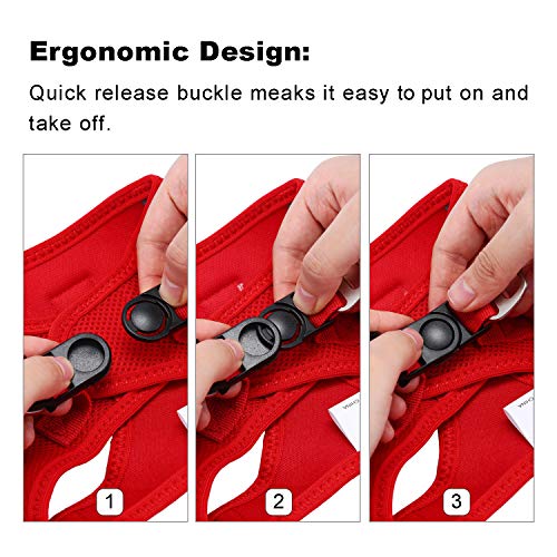 HAPPY HACHI Arnés Gato Chaleco Gatito Perro Pequeño Ajustable Suave Acolchado Cómodo para Viajar Pasear con Mascota Pequeña Cachorro Chihuahua(S Rojo)