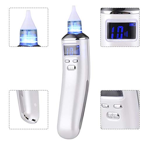 happygirr Aspirador Nasal Electrico, Sacamocos para Bebés, Aspirador Mocos, 5 Niveles De Succión, Velocidad Ajustable, Carga USB, Aspiradora Limpiar Nariz Mocos para Niños Y Infantil