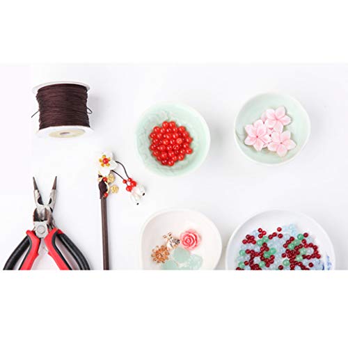 harayaa Palillos de pelo Retro Flor de Jade madera horquilla palillos tocado mujer joyería para el cabello