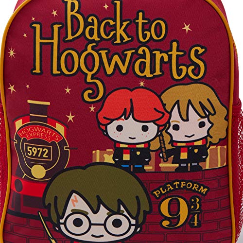 HARRY POTTER Mochila de Dibujos Animados de Hogwarts (Mochila Escolar con Encanto) para niños Talla única Volver a Hogwarts