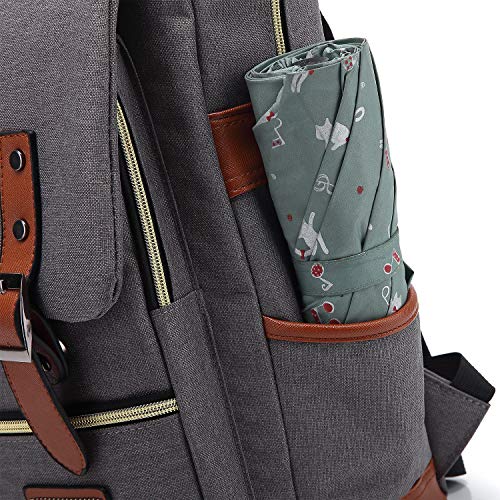 HASAGEI Mochila Casual de Lona Mochila del Ordenador Portátil Mochila Escolar Vuelta al Cole para Hombre y Mujer (púrpura)