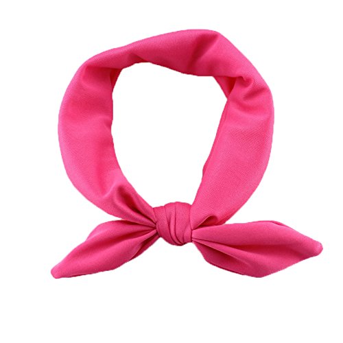 HBF 7 Piezas Bebé Venda De Pelo para Niñas Banda Conejo para El Cabello Diadema Elástica Turbante Pelo Accesorio