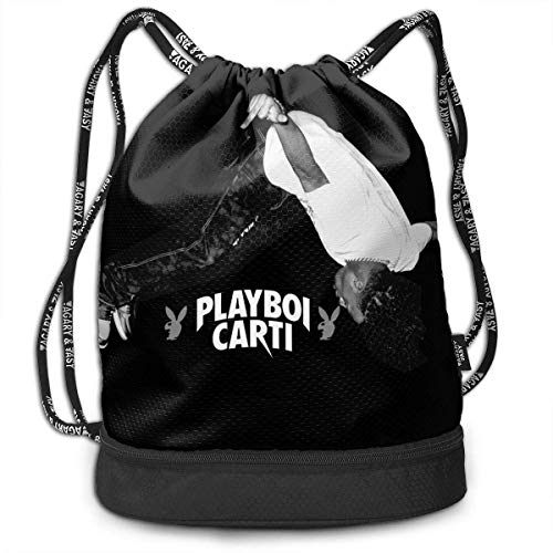 Hdadwy Playboi Carti Paquete de Personalidad multifunción Mochila con cordón Bolsa de Deporte para Todos