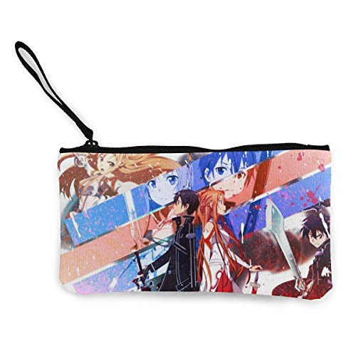 Hdadwy Sword Art Online - Bolso cosmético para Hombre, para Mujer, con Monedero, para teléfono, con Cremallera