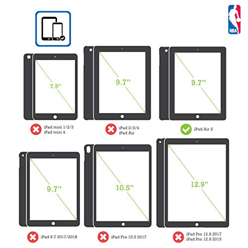 Head Case Designs Oficial NBA Icono de Gran tamaño Sacramento Kings Carcasa de Cuero Tipo Libro Compatible con Apple iPad Air 2 (2014)