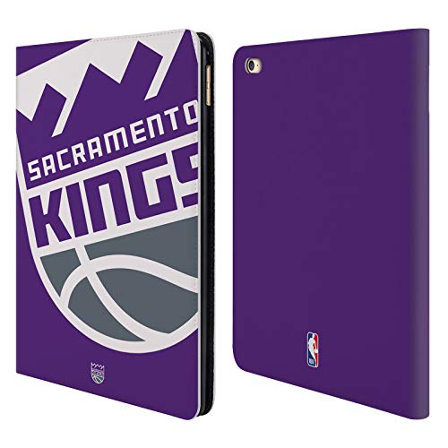 Head Case Designs Oficial NBA Icono de Gran tamaño Sacramento Kings Carcasa de Cuero Tipo Libro Compatible con Apple iPad Air 2 (2014)