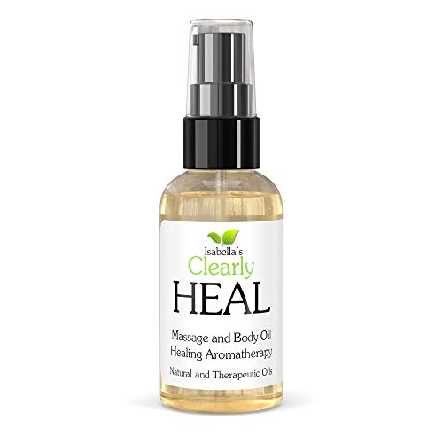 HEAL - Aceite Corporal y para Masajes de Aromaterapia, Sana los Músculos Adoloridos y Alivia Dolores y Molestias. Aceites Naturales de Almendra, Caléndula, B5, Lavanda y Enebro.