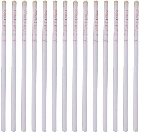 healifty 50 unidades de oído velas de oído velas ohrwachs Vela con filtro de seguridad para la limpieza (Color Blanco)