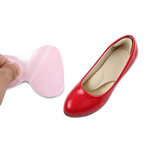 Healifty Almohadillas de talón Autoadhesivas de 5 Pares empuñaduras de Forro Arco de Silicona talón Posterior cojín 3 en 1 Plantillas (como se Muestra)