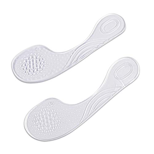Healifty - Plantillas antideslizantes para zapatos, autoadhesivas, para calzado de tacón alto, almohadillas antideslizantes, apoyo de arco, plantillas de masaje para pies, 1 par