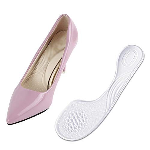 Healifty - Plantillas antideslizantes para zapatos, autoadhesivas, para calzado de tacón alto, almohadillas antideslizantes, apoyo de arco, plantillas de masaje para pies, 1 par