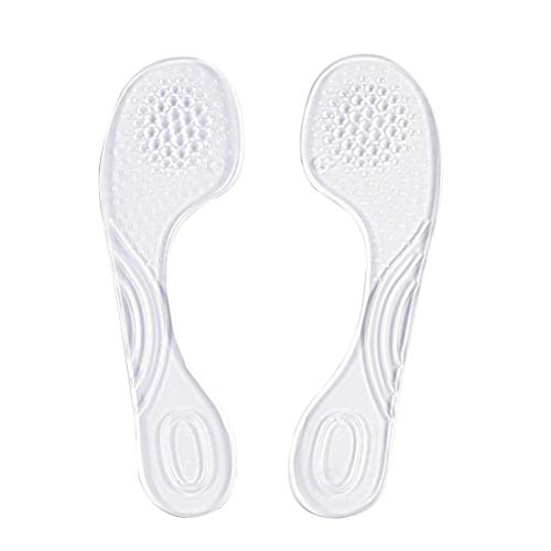Healifty - Plantillas antideslizantes para zapatos, autoadhesivas, para calzado de tacón alto, almohadillas antideslizantes, apoyo de arco, plantillas de masaje para pies, 1 par