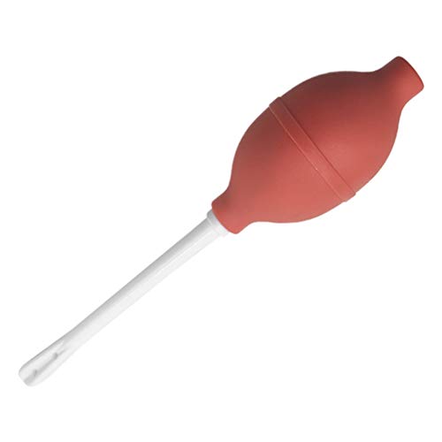 HEALLILY Kit de Limpieza Vaginal de Vagina Anal con Bombilla Enema de Silicona para Hombres Y Mujeres (Rojo)