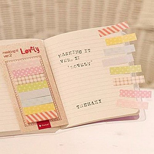 Healthy clubs Marcadores Adhesivos, Notas adhesivas Autoadhesivo Marcador Mensaje Decoración Oficina Escuela Papelería, 160 Páginas (3)