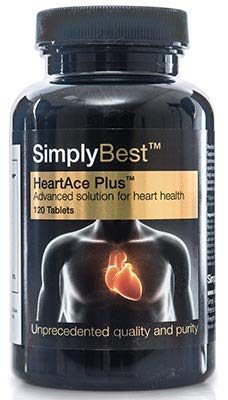 HeartAce Plus Corazón - ¡Bote para 2 meses! - Apto para veganos - 120 Comprimidos - SimplySupplements