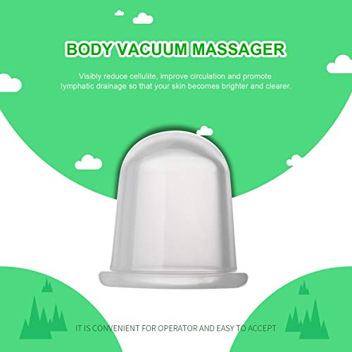 Heaviesk Sillicone Cup Cuidado de la salud duradero Aspirador de cuerpo completo Copa de silicona Contra la celulitis Aliviar el estrés por fatiga física para la familia