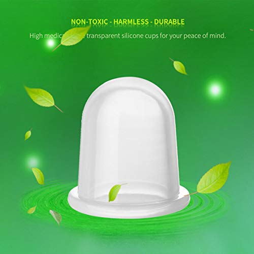 Heaviesk Sillicone Cup Cuidado de la salud duradero Aspirador de cuerpo completo Copa de silicona Contra la celulitis Aliviar el estrés por fatiga física para la familia