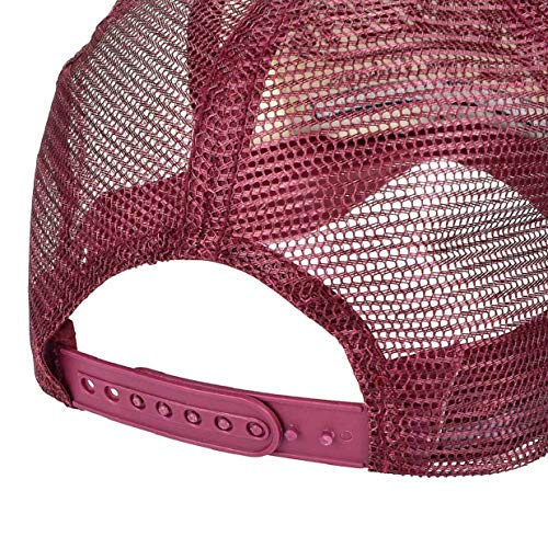 heekpek Gorras Hombre Beisbol con Visera Gorra de Rejilla Bordados de Verano Mujer Transpirable Casual Gorras Rapero Trucker Hombre Viseras Hombre Retro (Rojo)