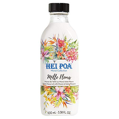 Hei Poa, Aceite corporal (Monoï Puro de Tahití, perfume 1000 Flores) - 100 ml.