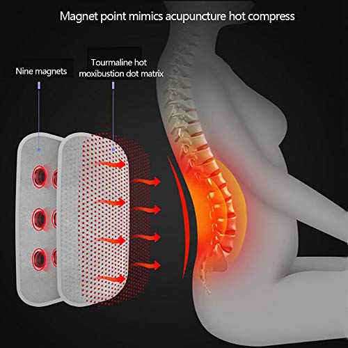 HELIALTH Faja Lumbar Fitness - Entrenador Abdominal - Tratamiento de la escoliosis, Discos herniados distensión Muscular Lumbar - Terapia magnética médica,M