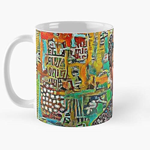 hellofresh Mexican Portrait Vivid Kahlo Frida Mature Tribute Painter Best Mug Tiene 11oz de Mano Hechas de cerámica de mármol Blanco