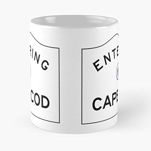 hellofresh Sign Beach Cod Cape Vacation The Summer New Road England Trip Best Mug Tiene 11oz de Mano Hechas de cerámica de mármol Blanco