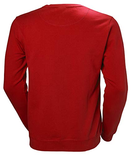 Helly Hansen Hh Logo Crew Sweat, Sudadera para Hombre, Rojo (Rojo 110), X-Large
