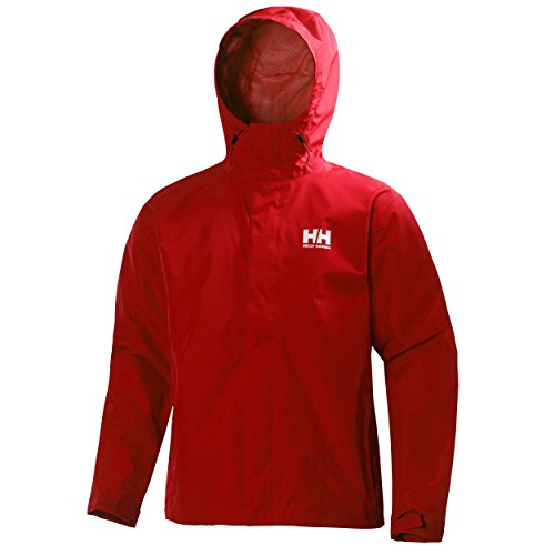 Helly Hansen Seven J Chaqueta impermeable con forro de secado rápido, cortaviento y transpirable para hombre y para uso diario