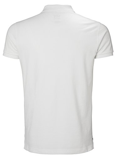 Helly Hansen TRANSAT Polo Polo, Hombre, Blanco (Blanco 001), Medium (Tamaño del Fabricante:M)