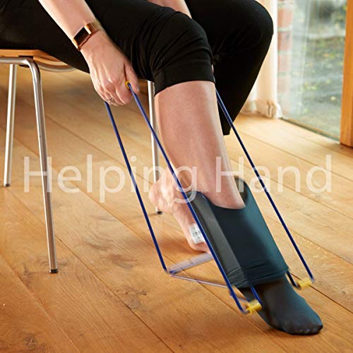 Helping Hand Company Ezy-on - Calcetín de compresión para calcetines de compresión para mujeres y hombres