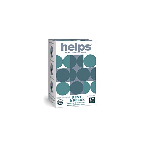 HELPS INFUSIONES - Infusión Relajante Con Melisa, Pasiflora Y Stevia. Te Relax Que Combate La Ansiedad Para Descansar Mejor. Caja De 16 Bolsitas.