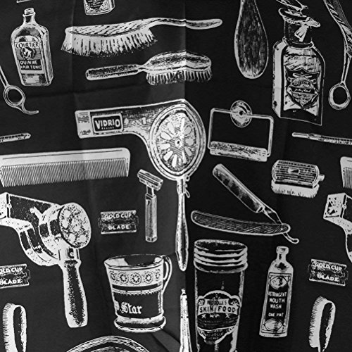 Hemore - Capa de peluquería para peluquería, peluquería, peluquería, peluquería, para cortar el pelo, capa de ropa (patrones de cisternas/botellas y cepillos)