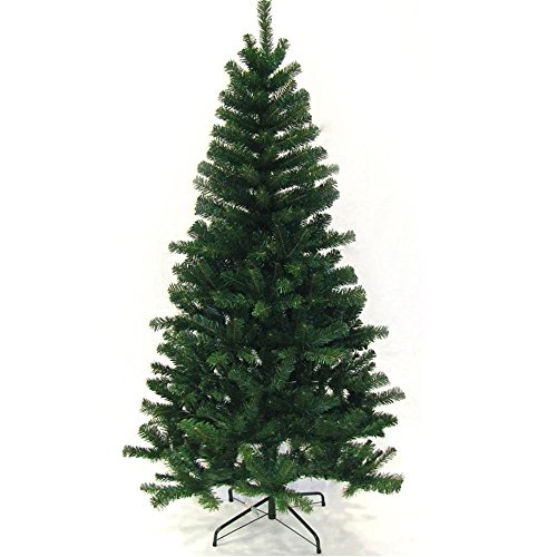 Hengda® Árbol de Navidad Artificial PINOS único Árbol Decorativo con Soporte en plástico Christmas 220CM Verde con 1000ramas Material PVC