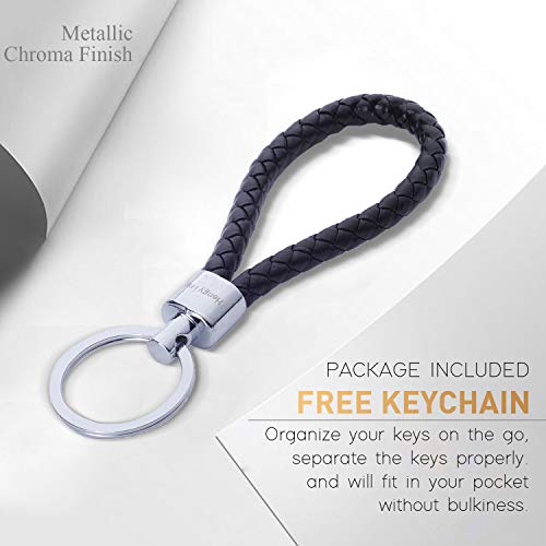 Hengying Bolso Para Hombre Piel Bolso Mensajero Pequeño Bolsa de Cuero Hombre Riñonera Bolso bandolera Bolsa de Hombro Estilo Vintage bolsa Cruzada Cuerpo Bolsa de Cinturón + Llavero de Piel