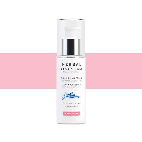 Herbal Essentials Nourishing Cream With Apricot Oil & Aloe Vera, Transforms A Dry Complexion, Lightweight Formulation, All Day Moisture Leaving A Healthy Complexion, Premium Skincare 50ml