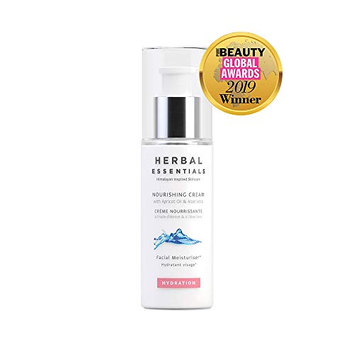 Herbal Essentials Nourishing Cream With Apricot Oil & Aloe Vera, Transforms A Dry Complexion, Lightweight Formulation, All Day Moisture Leaving A Healthy Complexion, Premium Skincare 50ml