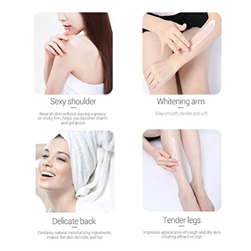 HEREB Leche Corporal,100ml Vitamina C Zanahoria Facial Crema Corporal Blanqueamiento de la Piel Hidratante Loción Corporal Crema para aclarar la Piel