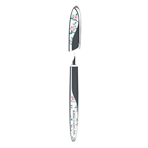 Herlitz 50022427 my.pen style Ladylike - Pluma estilográfica (universal, para diestros y zurdos), 1 pluma estilográfica y 1 cartucho de tinta