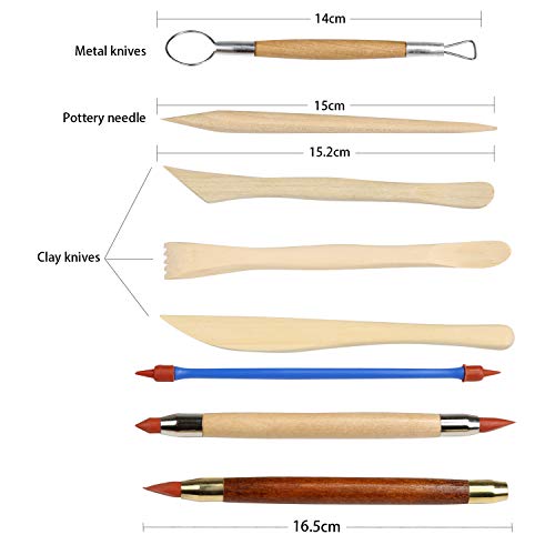 Herramientas de Arcilla, Ballery 30pc Polymer Clay Herramientas de Cerámica, Cerámica Herramientas para Modelado de Arcilla