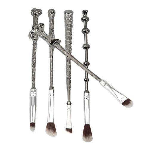 Herramientas Sombra 5piece / Conjunto De Cepillo Del Maquillaje De Cepillo Del Maquillaje Metal Asistente Varitas Mágicas De Ojos Lápiz Delineador De Ojos De Mezcla Del Cepillo Del Labio De Belleza