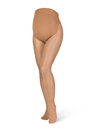 Herzmutter 20 DEN Medias Premamá - Medias Mernidad - Medias de embarazo - Beige - 1200 viejo (S/M, Oscuro-Beige, 1x)