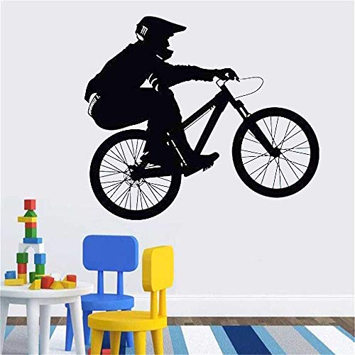 hetingyue Mural Bike Race Race extraíble Etiqueta de la Pared Dormitorio Sala de Estar decoración