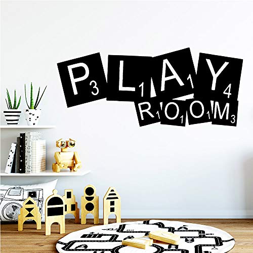 hetingyue Sala de Juegos de Colores Pegatinas de Pared decoración del hogar Mural 77x32cm