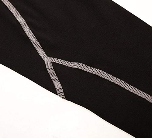 HFWJHH Conjunto Deportivo de 2 Piezas for Hombre, Ropa Deportiva for Correr deshidratada, Transpirable y de Secado rápido for Hombres, Medias de Manga Larga Pro (Color : K, Size : S)