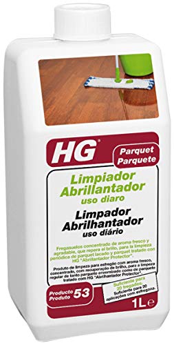 HG Limpiador Abrillantador uso diaro para parquetr 1L - un limpiador de suelos de aroma fresco especialmente desarrollado para la limpieza regular de todo tipo de suelos de parquet